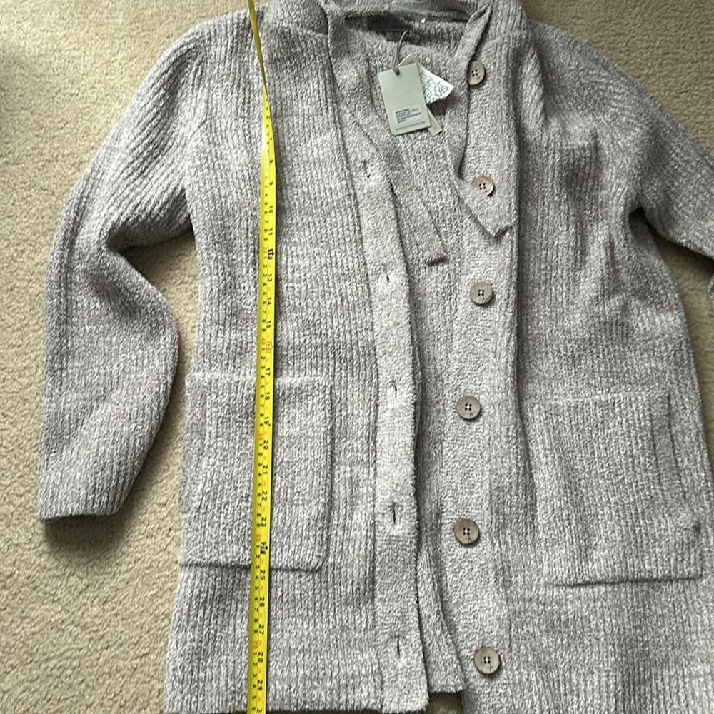Barefoot Dreams Button Up Hooded Coat - Picture 10 of 13